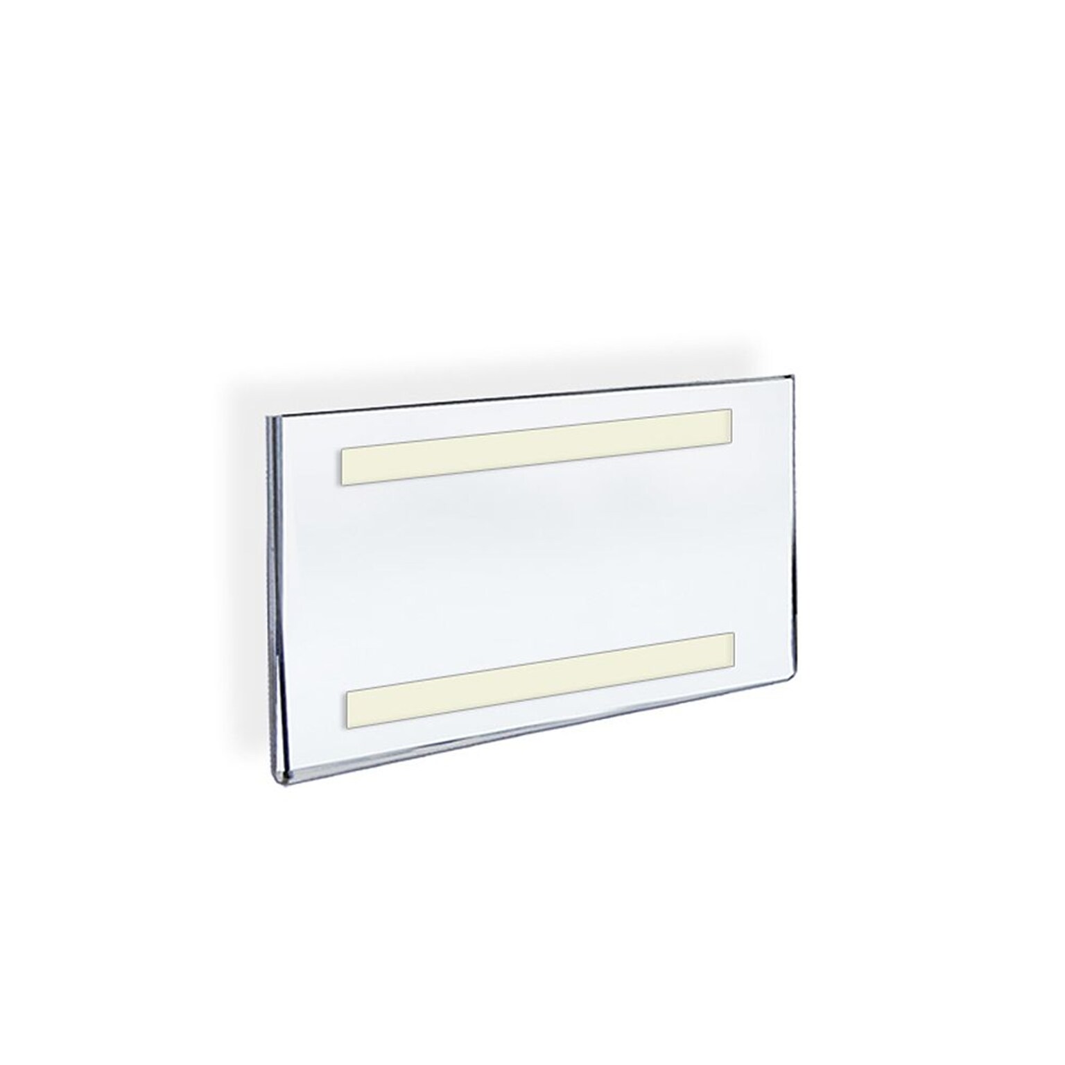 Azar Displays Horizontal Wall Mount Sign Holder 10/Pack