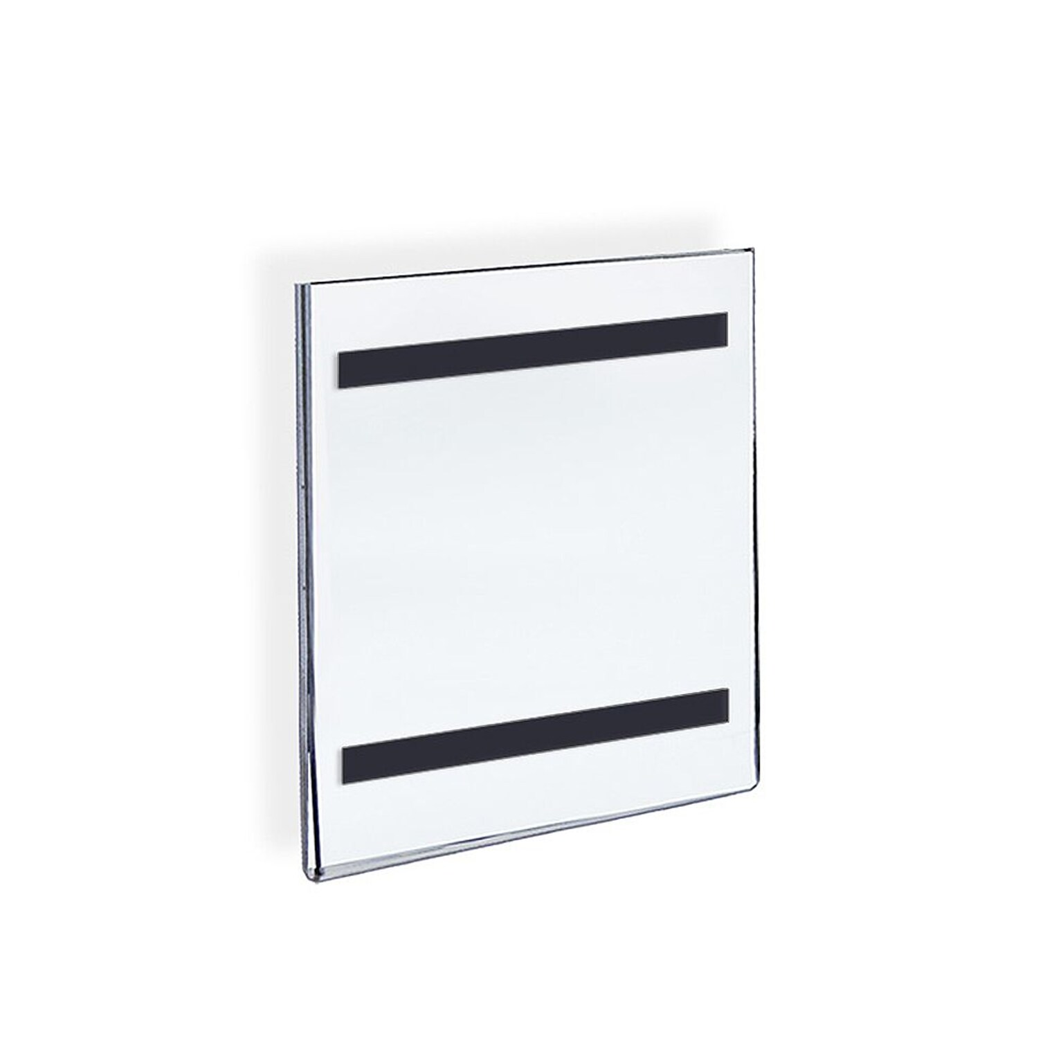 Azar Displays Vertical Wall Mount Sign Holder with Magnetic Tape 10/Pack