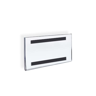 Azar Displays Acrylic Horizontal Wall Mount Sign Holder 5 x 7-inch 10/Pack