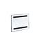 Azar Displays Acrylic Wall Mount Sign Holder with Magnetic Tape 10/Pack
