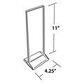 Azar Displays Vertical Top Load Acrylic Sign Holder 11 x 4.25-inch 10/Pack