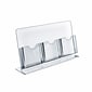 Azar Displays Counter Brochure Holders, 3 Tri-Fold Pockets (222976-2 PACK)