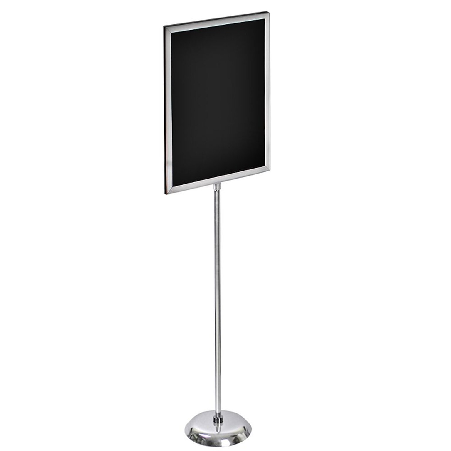 Azar Sign Holder, 24 x 18, Freestanding, Silver Metal (300288)