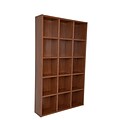 Boraam Techny Collection Kline Bookcase, Golden Oak, 78 x 47 x 11