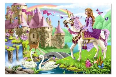 Melissa & Doug Fairy Tale Castle Floor Puzzle, 48 pc