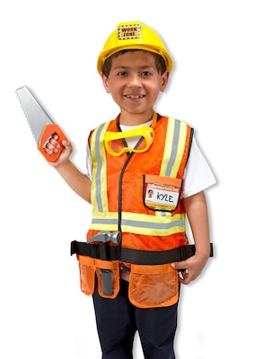 Melissa & Doug Construction Worker Role Play Costume Set