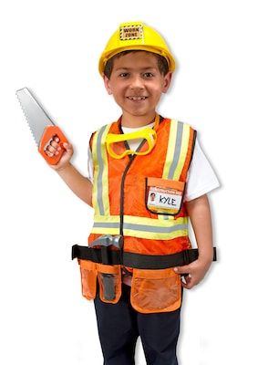 Melissa & Doug Construction Worker Role Play Costume Set