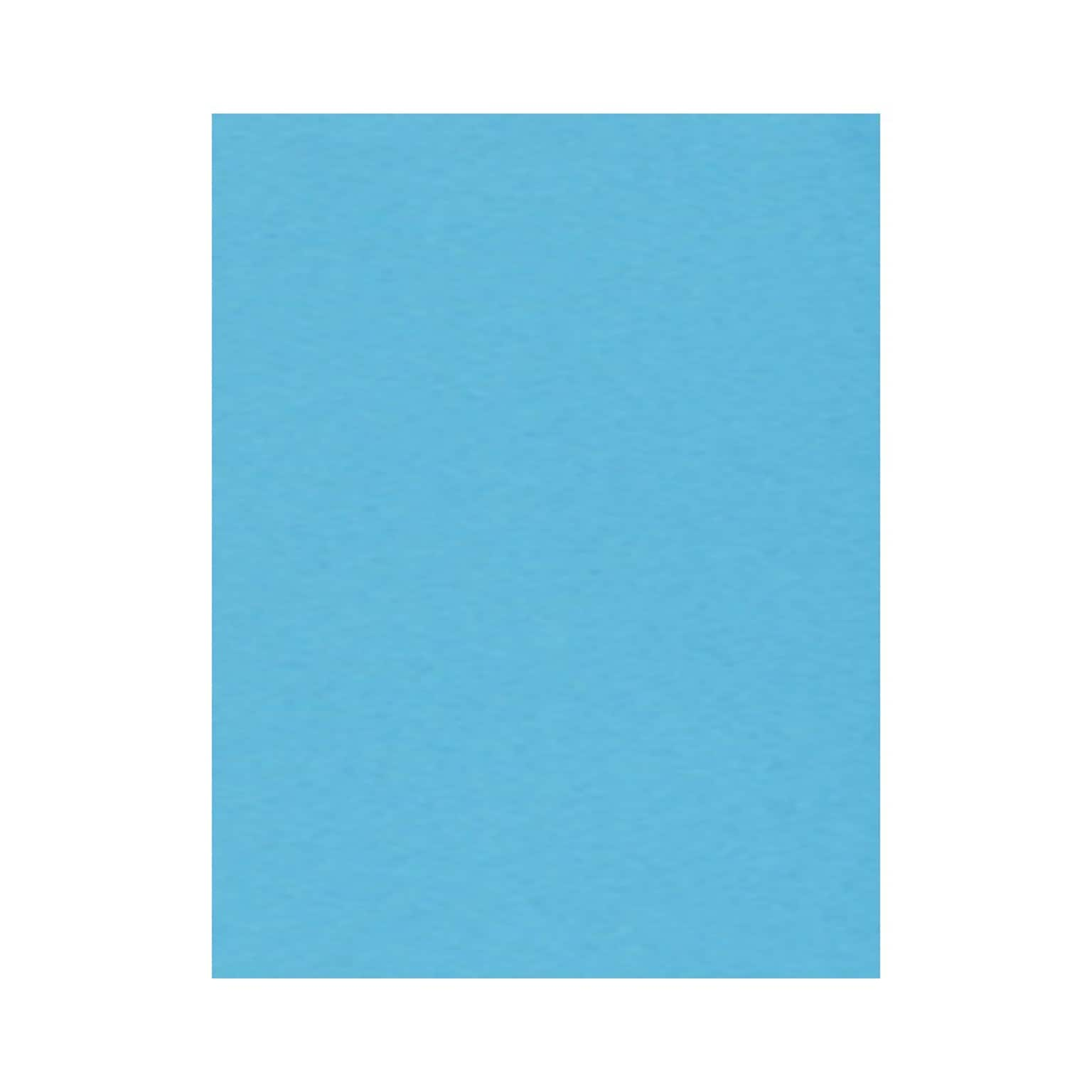 LUX Colored Paper,  28 lbs., 8.5 x 11, Bright Blue, 500 Sheets/Pack (81211-P-13-500)