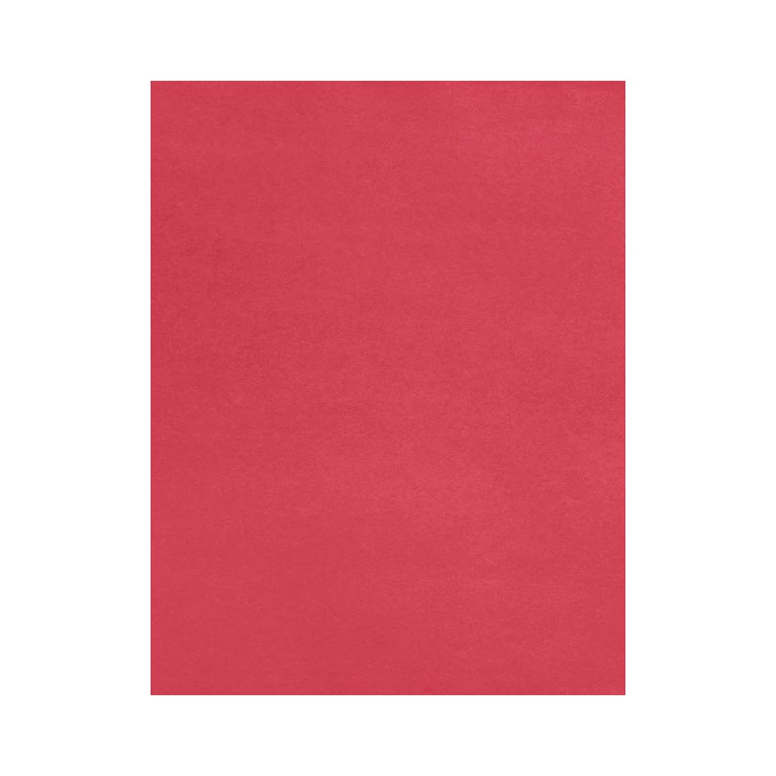 LUX 8.5 x 11 Colored Paper, 32 lbs., Holiday Red, 50 Sheets/Pack (81211-P-20-50)