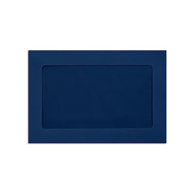 LUX Moistenable Glue #1 Window Envelope, 6 x 9, Navy Blue, 1000/Pack (FFW-69-103-1000)