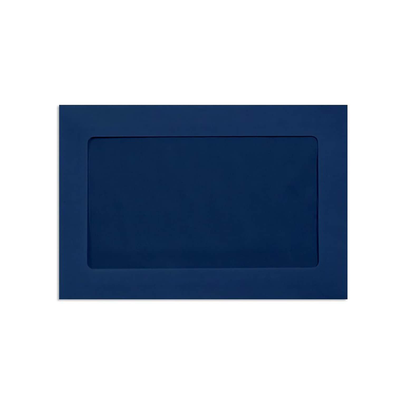 LUX Moistenable Glue #1 Window Envelope, 6 x 9, Navy Blue, 1000/Pack (FFW-69-103-1000)
