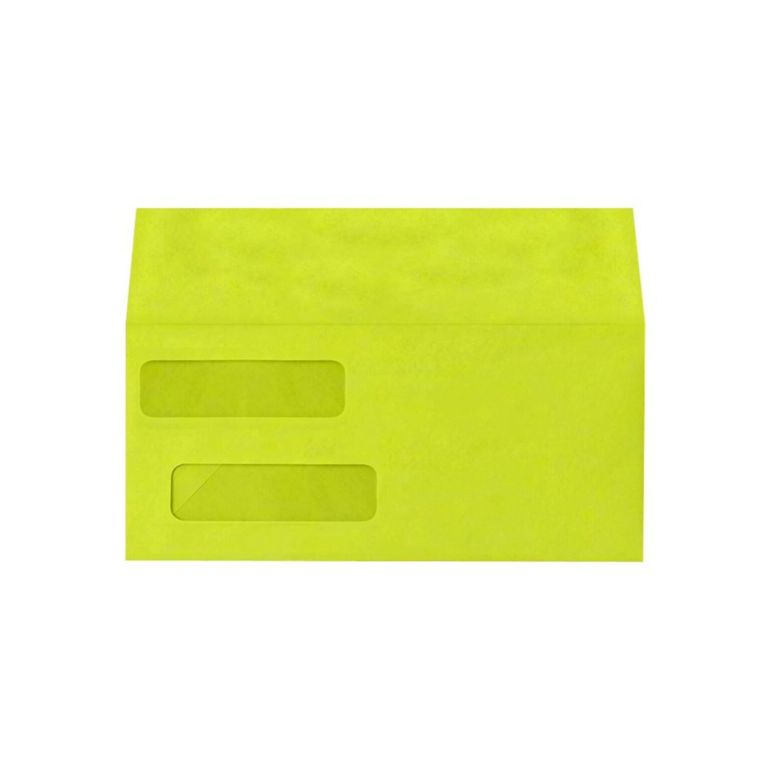 LUX Self Seal Security Tinted #10 Double Window Envelope, 4 1/8 x 9 1/8, Wasabi, 1000/Pack (INVDW-L22-1000)