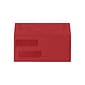 LUX Self Seal Security Tinted Double Window Envelope, 4 1/8" x 9 1/8", Ruby Red, 500/Pack (INVDW-18-500)