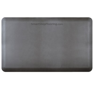 Smart Step® Supreme Polyurethane Anti-Fatigue Mat, 60" x 36", Gray (SS53GRY)