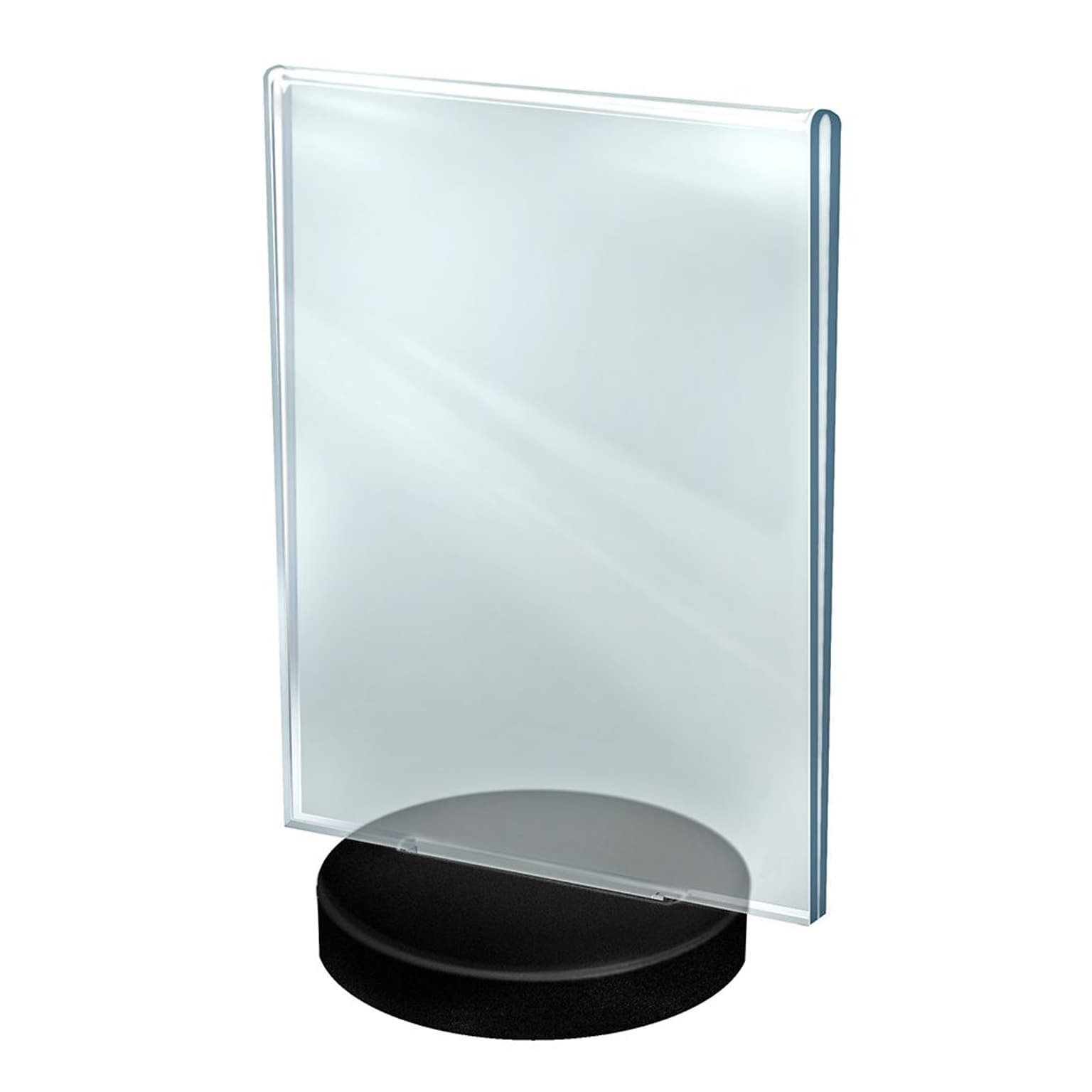 Azar Sign Holder, 8.5 x 11, Vertical, Clear Acrylic, 10/Pack (108714)