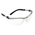 3M Occupational Health & Env Safety Silver & Black Frame Safety Glasses, Clear