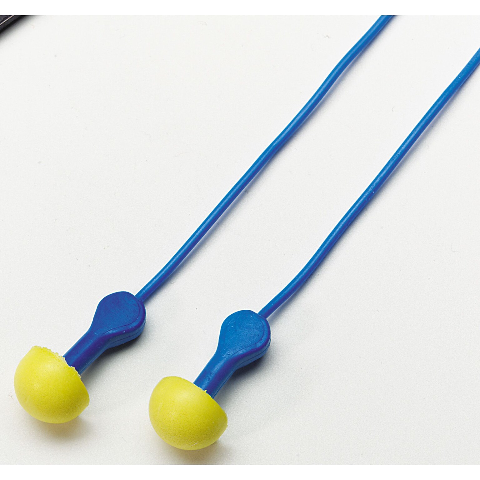 3M E-A-R Express Corded Pod Plug, NRR 25 dB, Yellow/Blue, 100/Box (3111114)