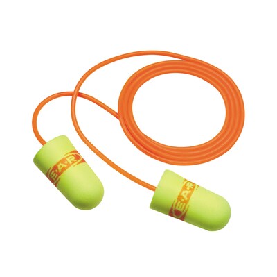 3M Occupational Health & Env Safety Earsoft Superfit Earplugs with Cord, 200/Box (3111254)