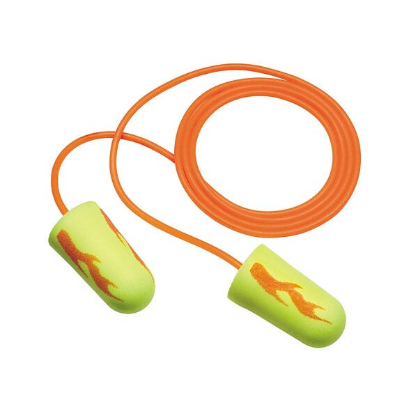 3M Occupational Health & Env Safety Neon Blasts Corded Earplugs, 100/Box (665520785)