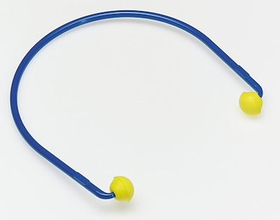 3M Occupational Health & Env Safety Corded Pod Plug, 17 dB, Yellow/Blue, 10/Box (3212101)