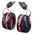 3M™ Optime 105 Earmuffs, eltor Dual Cup Helmet Attachment Hearing Protector, Black/Red, 27dB