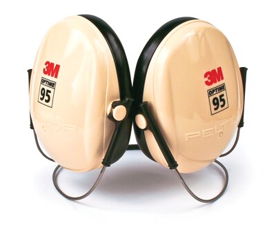 3M™ Optime 95 Earmuffs, Peltor Lowest Profile Backband Hearing Protector, Behinde-The-Head, 21dB