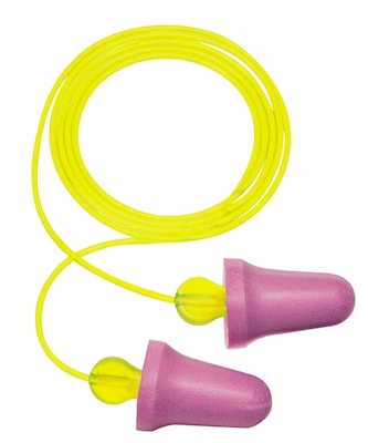 3M™ Next™ No-Touch™ Foam Plug, Corded, Purple, 29dB, 100/Box