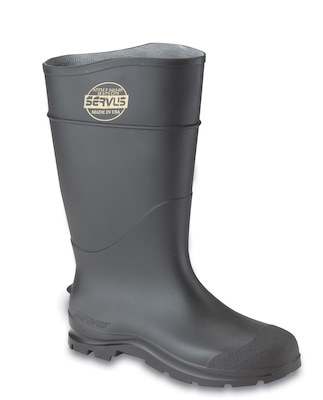 Servus CT™ Economy Steel Toe Knee Boots, PVC, 13 Size, Black, 100% Waterproof