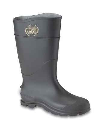 Servus CT™ Economy Steel Toe Knee Boots, PVC, 8 Size, Black, 100% Waterproof (18821-8)