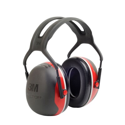 3M Occupational Health & Env Safety Conservation Earmuffs, NRR 28 dB, Black/Red (X3A)
