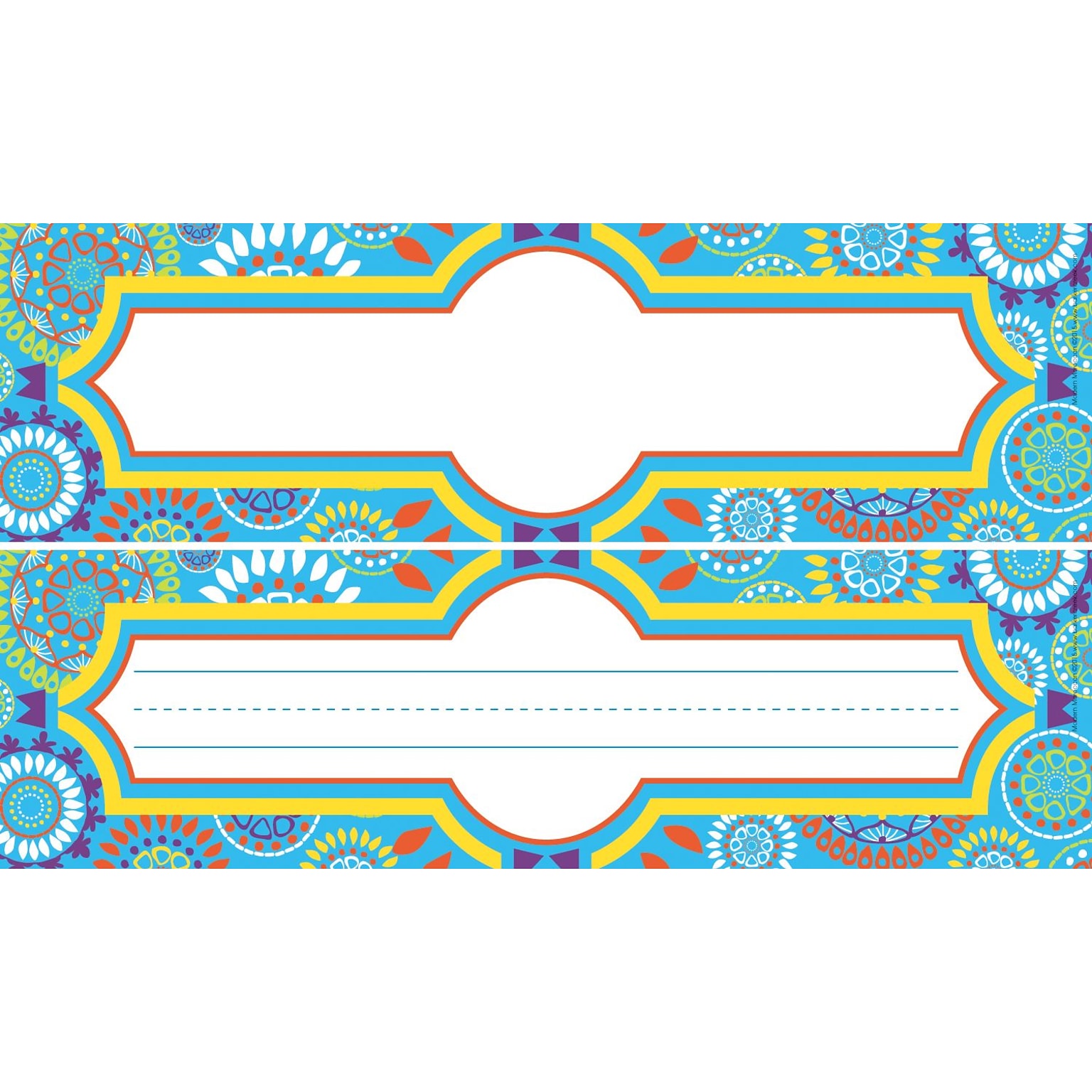 Barker Creek Moroccan School Name Plates, 12 x 3.5, 36/Pack (LL1430)