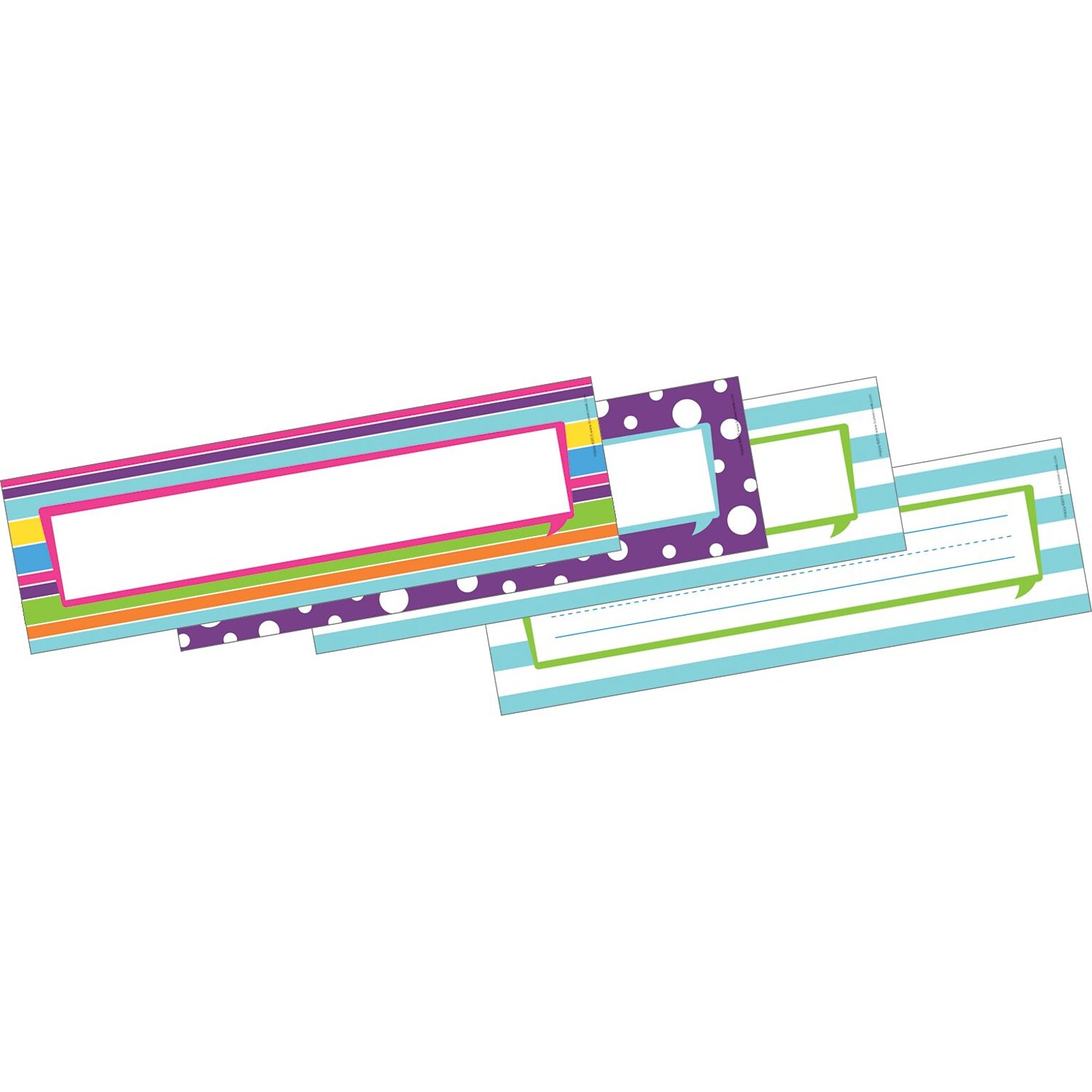 Barker Creek Happy School Name Plates, 12 x 3.5, 36/Pack (LL1431)