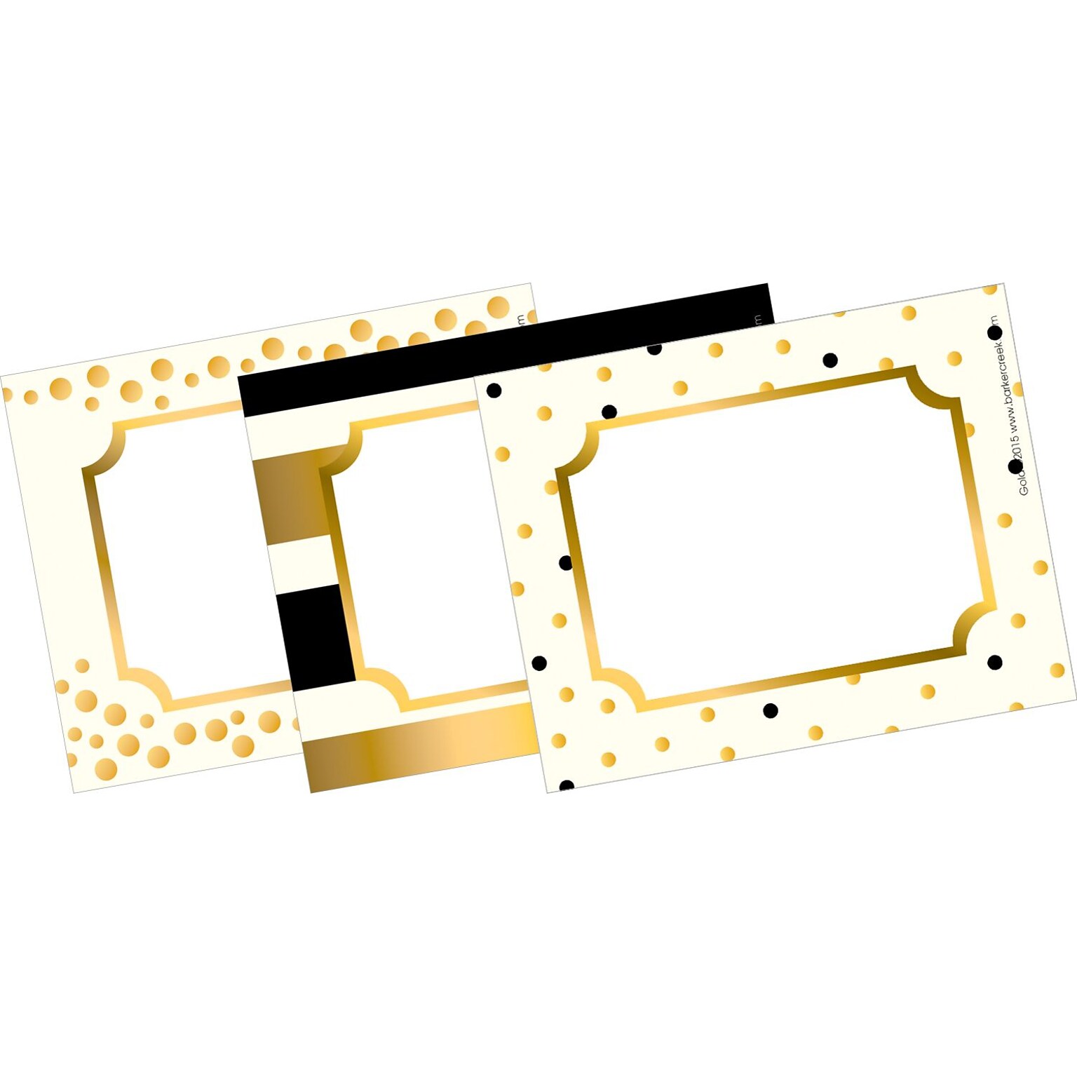 Barker Creek Self-adhesive Gold School Name Tags, 2.75 x 3.5, 45/Pack (LL1532)