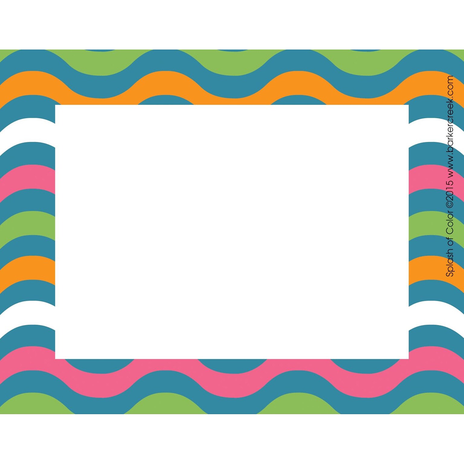 Barker Creek Self-adhesive Splash of Color School Name Tags, 2.75 x 3.5, 45/Pack (LL1536/Pack)