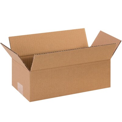 1254 Brown 4 x 12 Corrugated Boxes, 25/Bundle