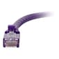 C2G ® 27800 1' RJ-45 Male/Male Cat6 Snagless Unshielded Ethernet Network Patch Cable, Purple