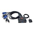 Syba USB KVM Switch with Port Selector Built-in 2.8-feet