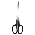 Charles Leonard Office Shears, 7 Stainless Steel Pointed Tip, Black (CHL75700)