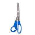 Charles Leonard Office Shears, 8.5 Stainless Steel Pointed Tip, Straight, Blue (CHL75800)