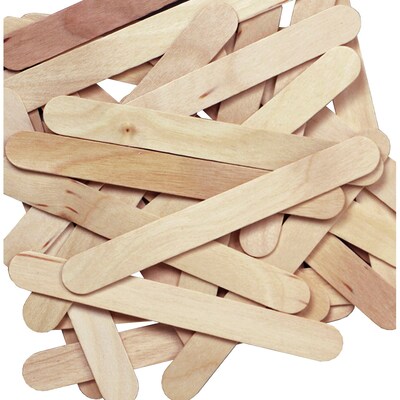 Creativity Street Jumbo Craft Sticks, Natural, 6 x .75, 100 Pieces (CK-367601)