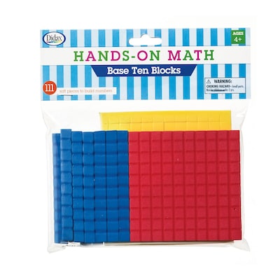 Didax Hands-On Math Foam Ten Base Blocks, 3/Pack