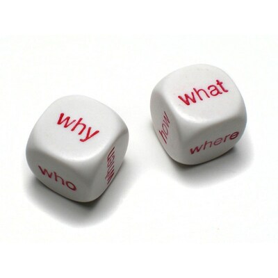 Koplow Games Inc Dice Set, Interrogative, 10/Set