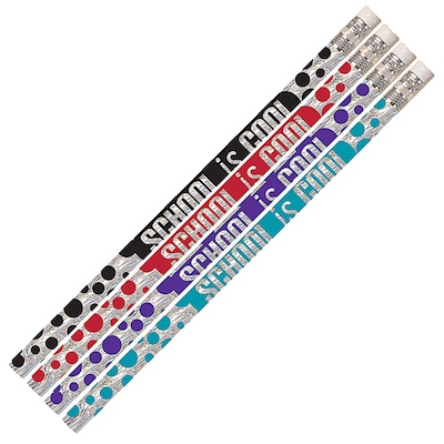 Musgrave Pencil Company Pencil, School Is Cool, 12/Pack