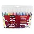 Sargent Art 20-Count Classic Marker; Brush Tip, 8/Pack