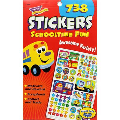 Trend Schooltime Fun Sticker Pad, 738 CT (T-5008)