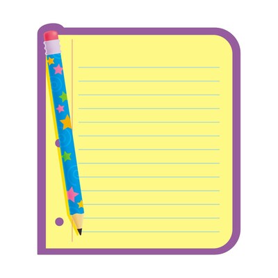 Trend Enterprises Note Paper Note Pad, Yellow, 50 Sheets/Pad (T-72029)