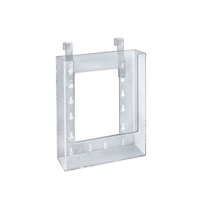 Azar Displays Hanging Brochure Holder, 7.87 x 6.25, Clear Styrene, 10/Pack (252341)