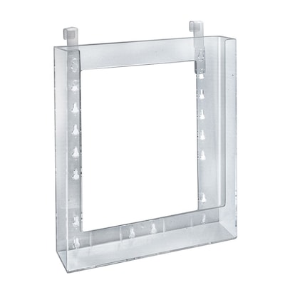 Azar Displays Letter Size Hanging Brochure Holder