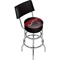 Trademark Global NBA Hardwood Classics Steel Bar Stool with Back, Portland Trail Blazers