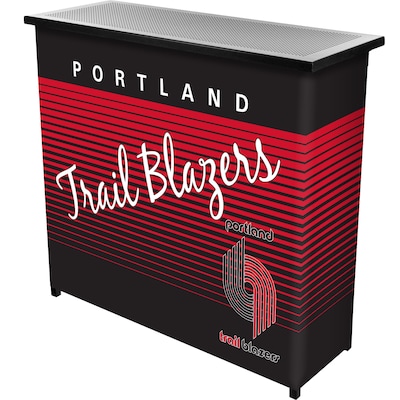 Trademark Global NBA NBA8000HC-PTB Portable Bar with Case; Portland Trailblazers